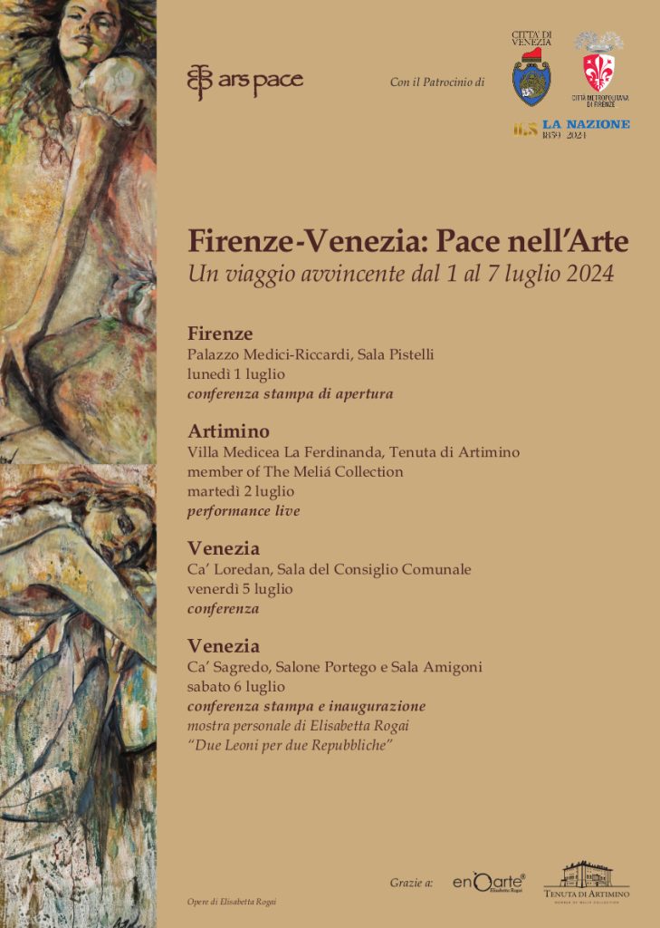 Firenze-Venezia: Pace nell’Arte