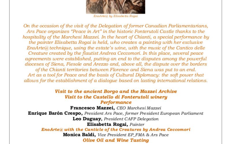 “PEACE IN ART”, Fonterutoli