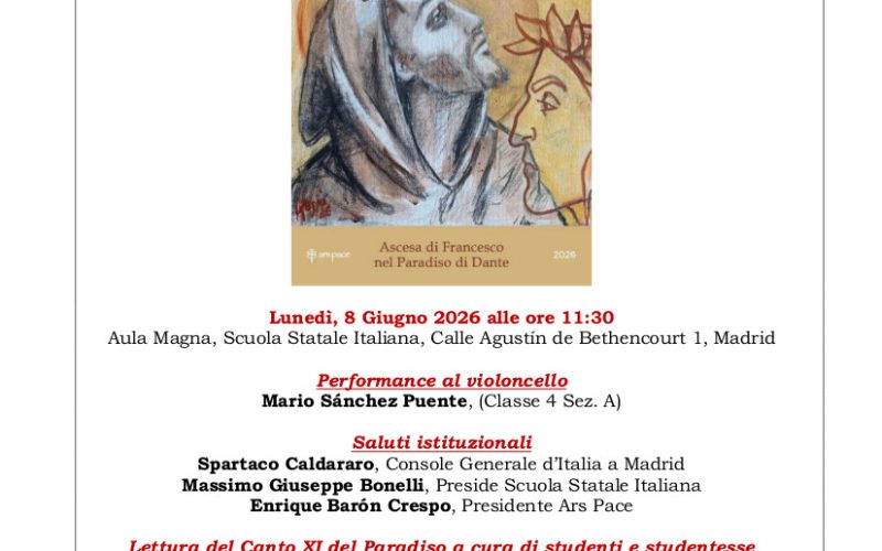“Ascesa di San Francesco d’Assisi nel Paradiso di Dante” Madrid